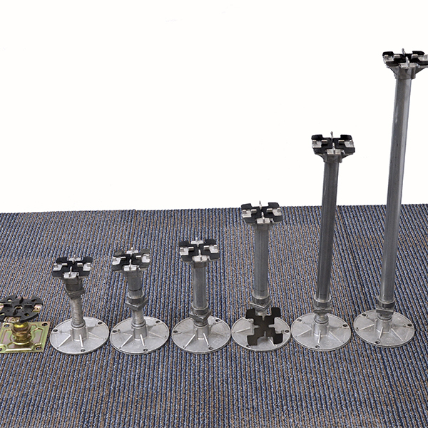 Pedestal aluminio para piso de aglomerado